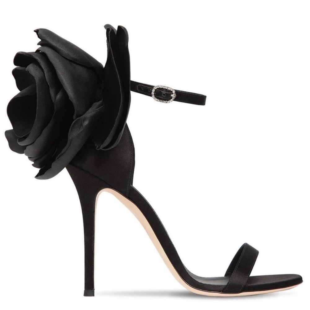 Like new GIUSEPPE ZANOTTI Peony 115mm Sandals In Schwarz $1,395 38 - Picture 3 of 12